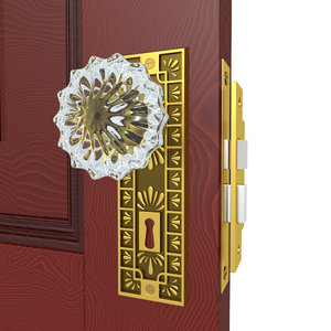 3d model of door handle hardware knobs
