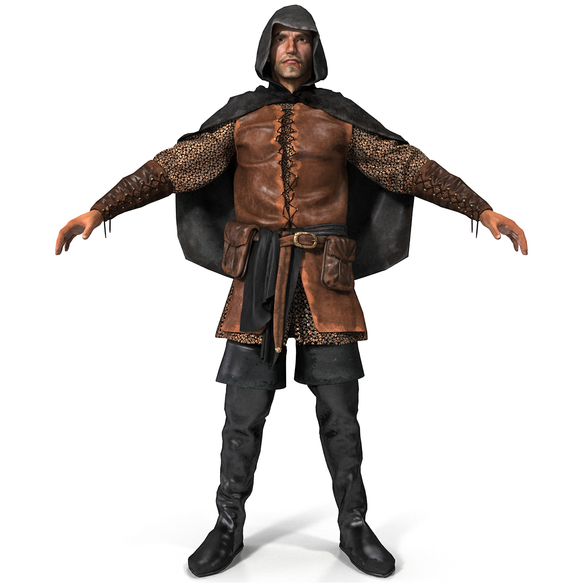 3d model medieval thief