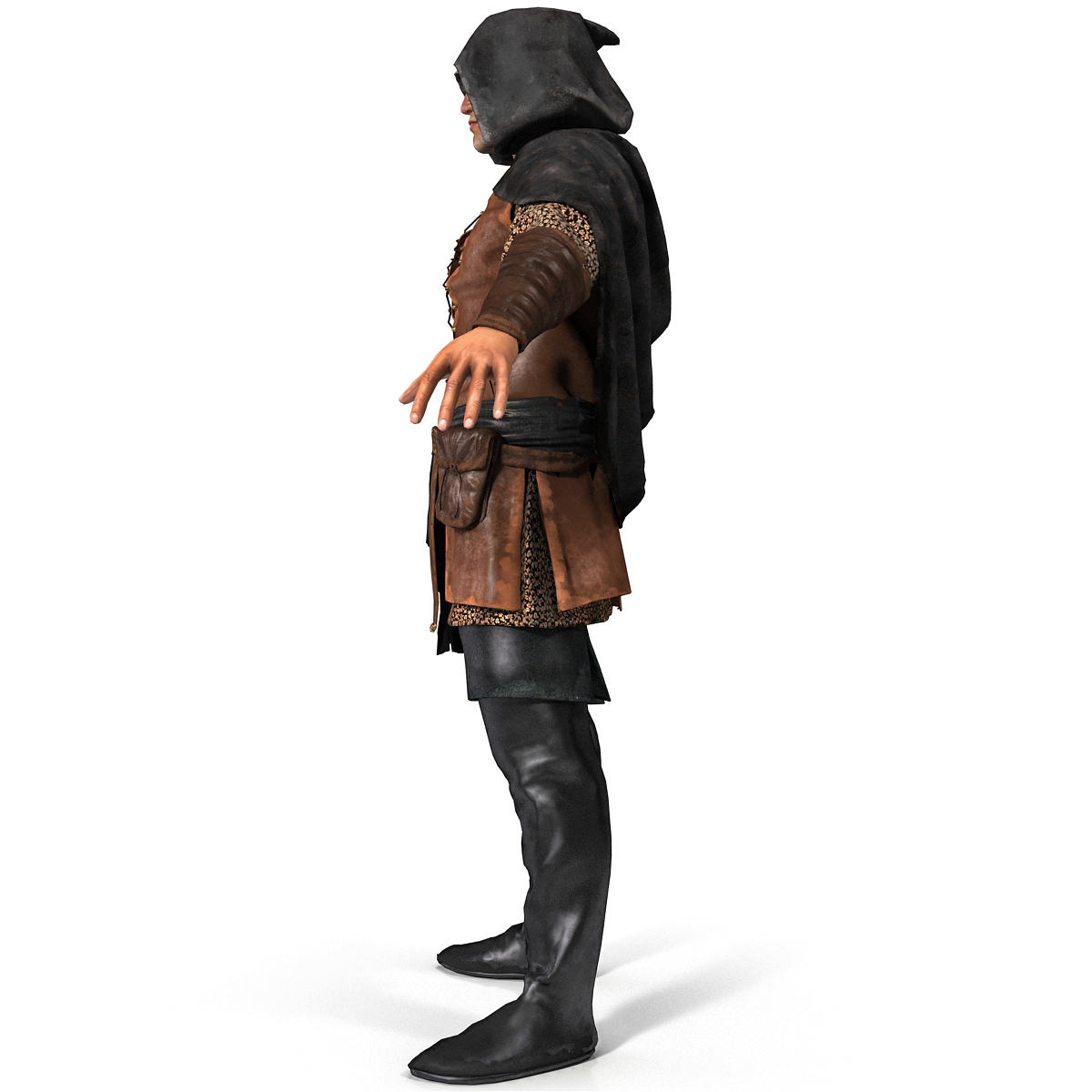 3d model medieval thief