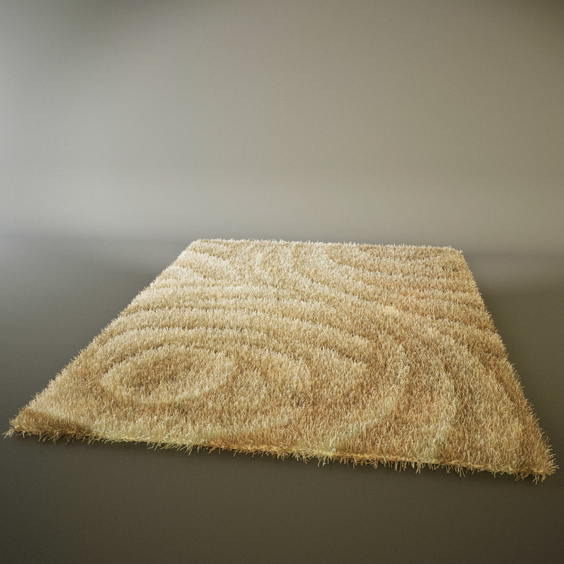 3d ikea shaggy rug