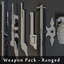 weapons pack - ranged 3d model