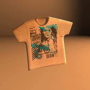 prop t-shirt 3d model
