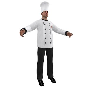 3d chef hat