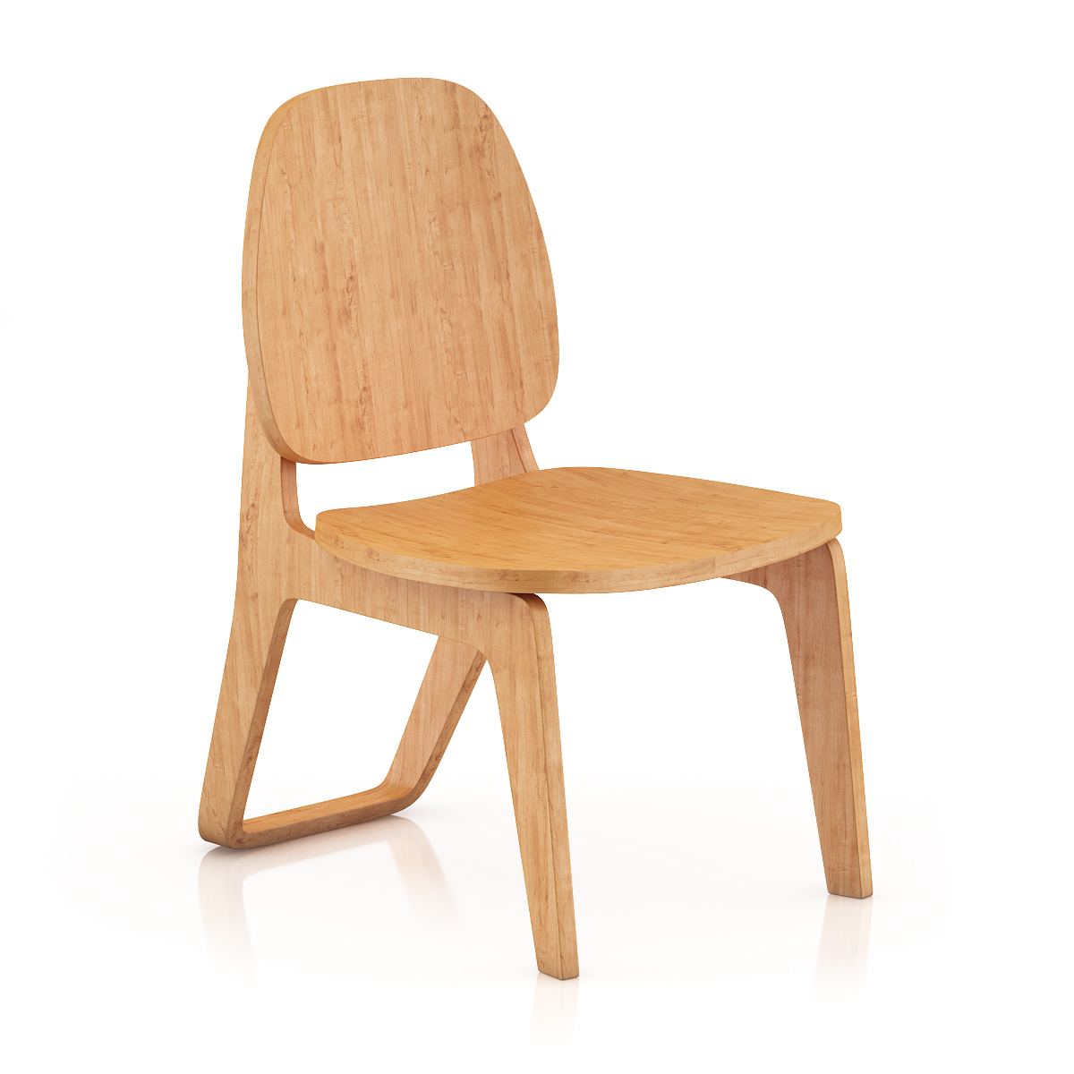 Стул 5. Wood Chair model. CGAXIS Volume 48.