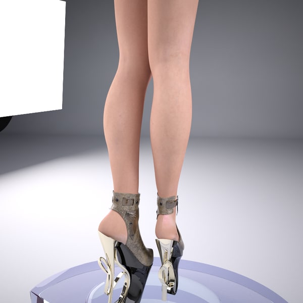 3ds max heels shoe