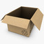 cardboard box open 3d max