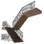 3d model staircase ornate railings