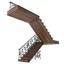 3d model staircase ornate railings