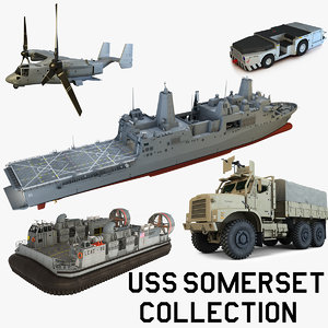 3d model uss somerset