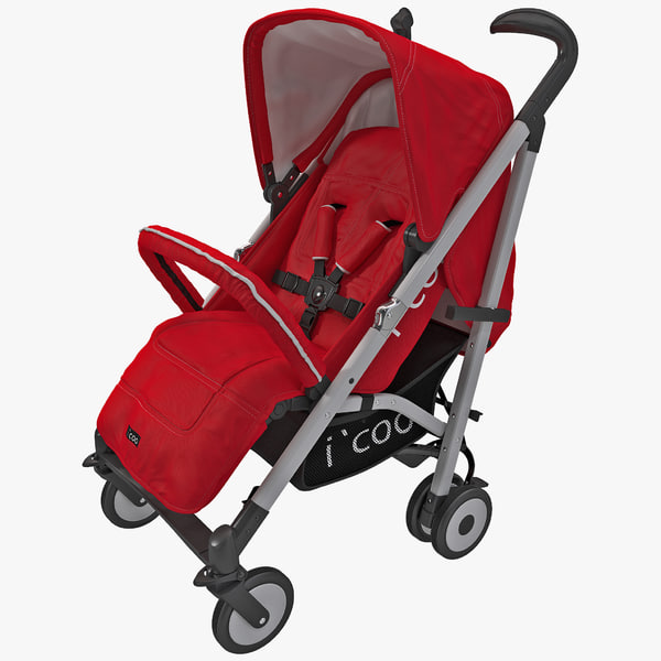 red umbrella stroller