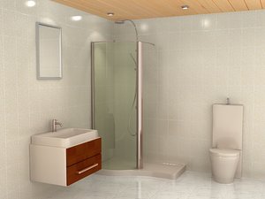 3d model bath room