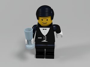 restaurant waiter lego character max