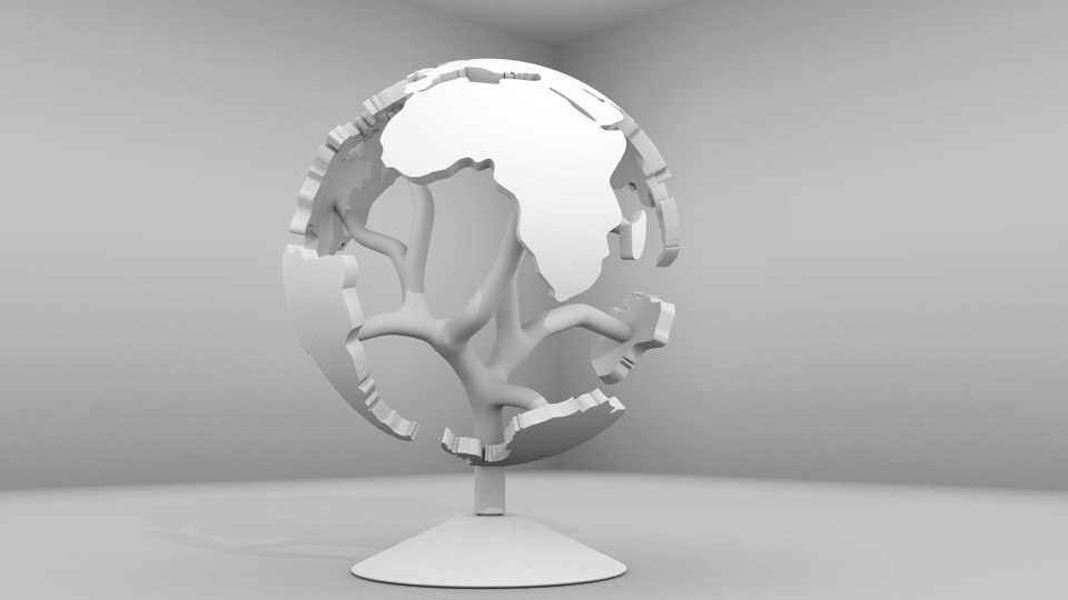 Printable Globe 3d 3ds