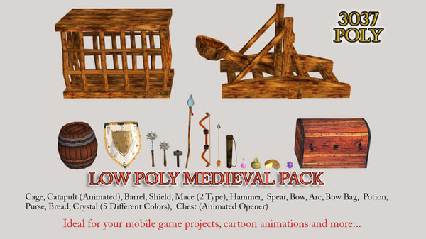 obj medieval weapon pack ready