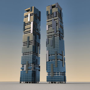 modern buildings 3d max