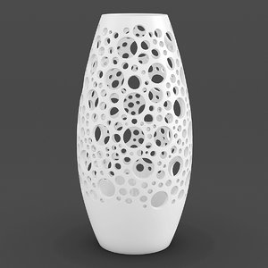 3d perforated vase