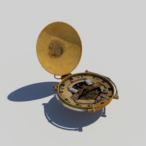3d model steampunk watch