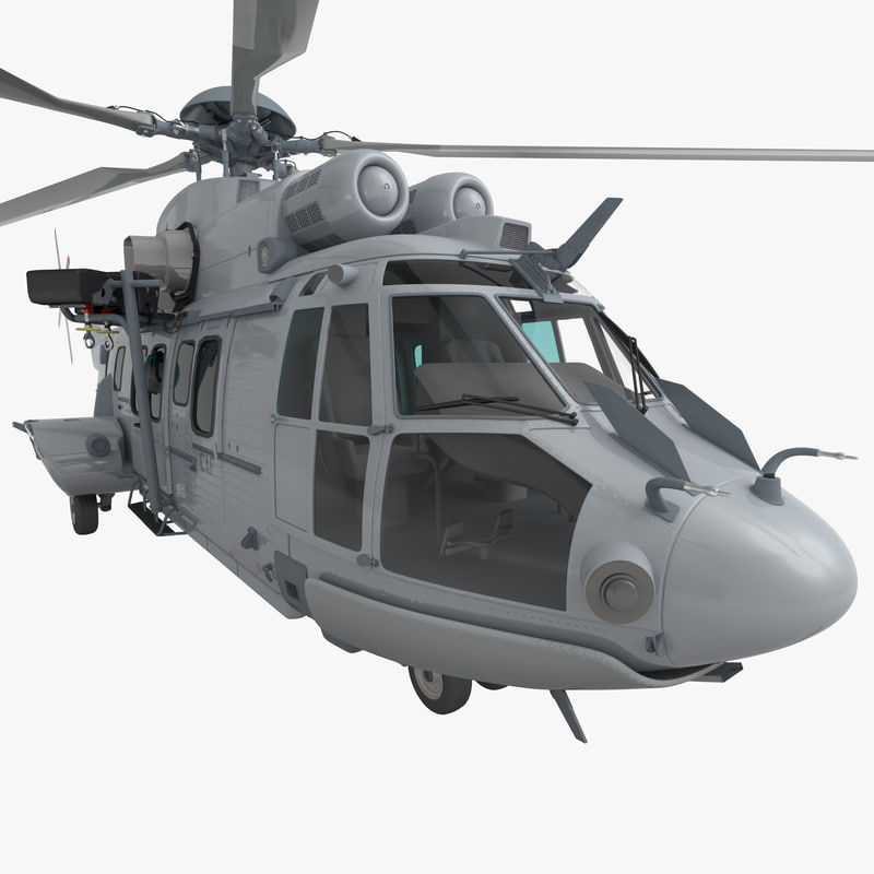 3d model eurocopter ec725 caracal tactical