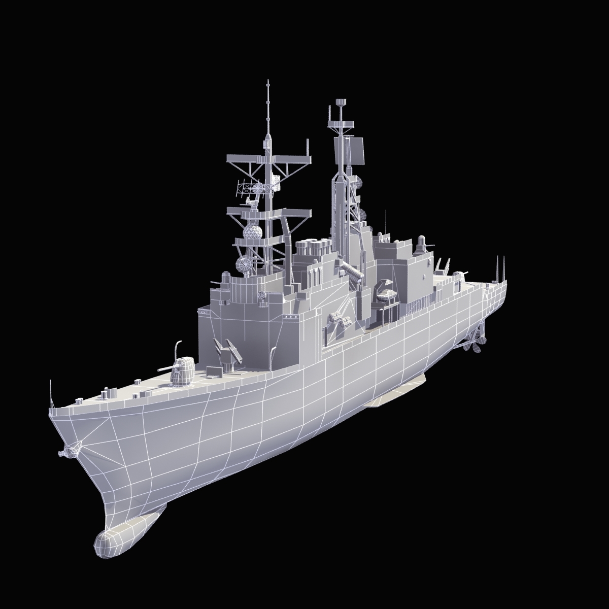 台湾海军驱逐舰3d模型 - turbosquid 841649