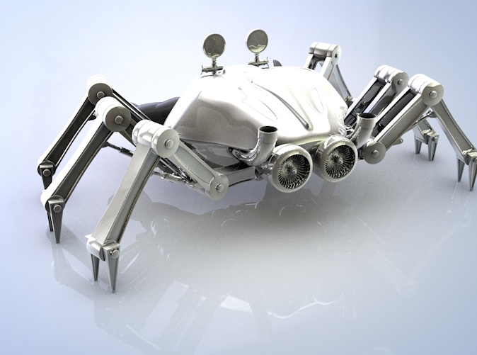 cinema4d crab robot
