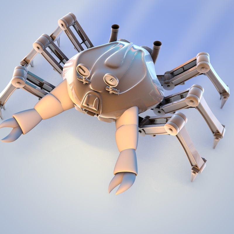 cinema4d crab robot