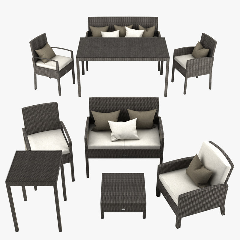 3ds max garden furniture