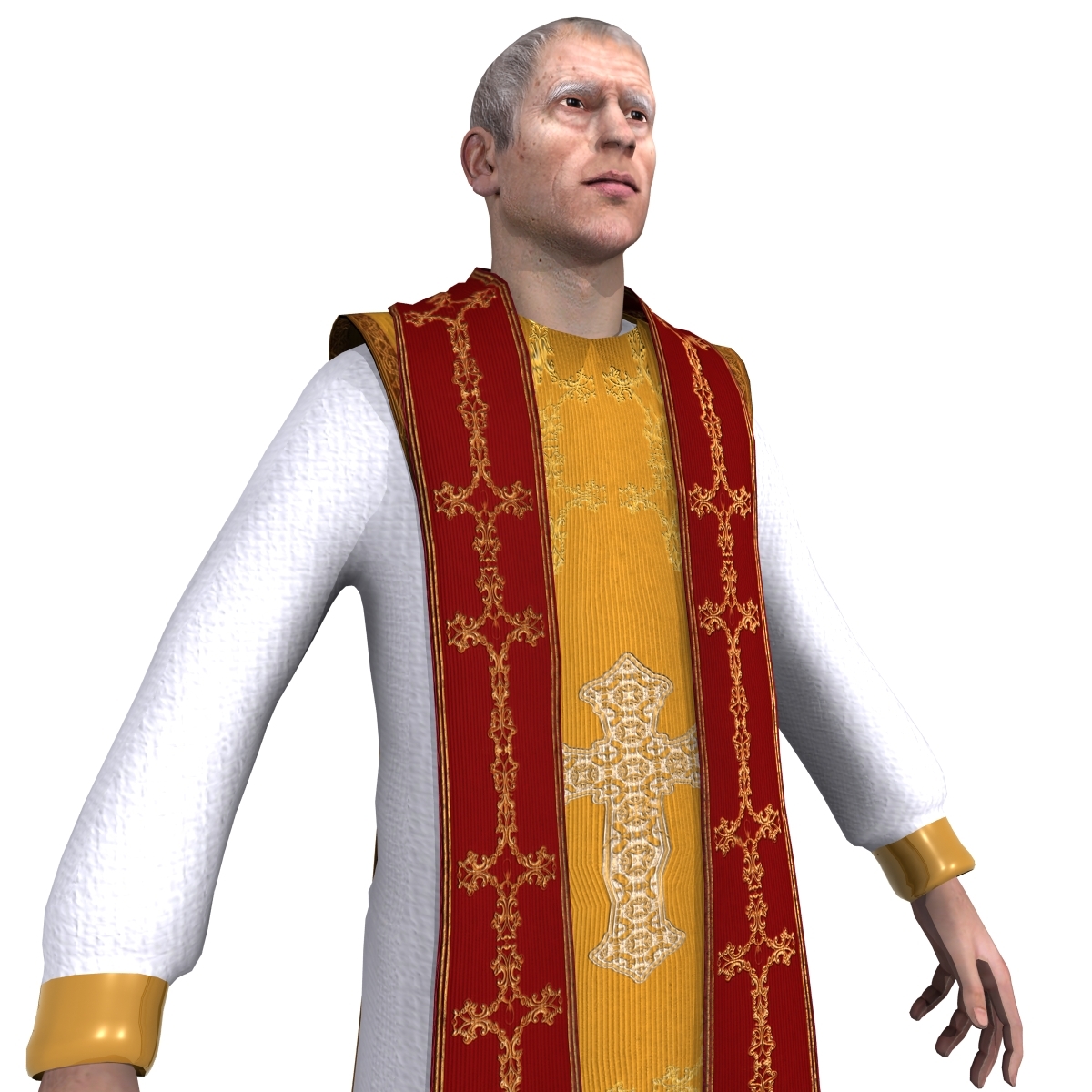 catholic priest 3d max