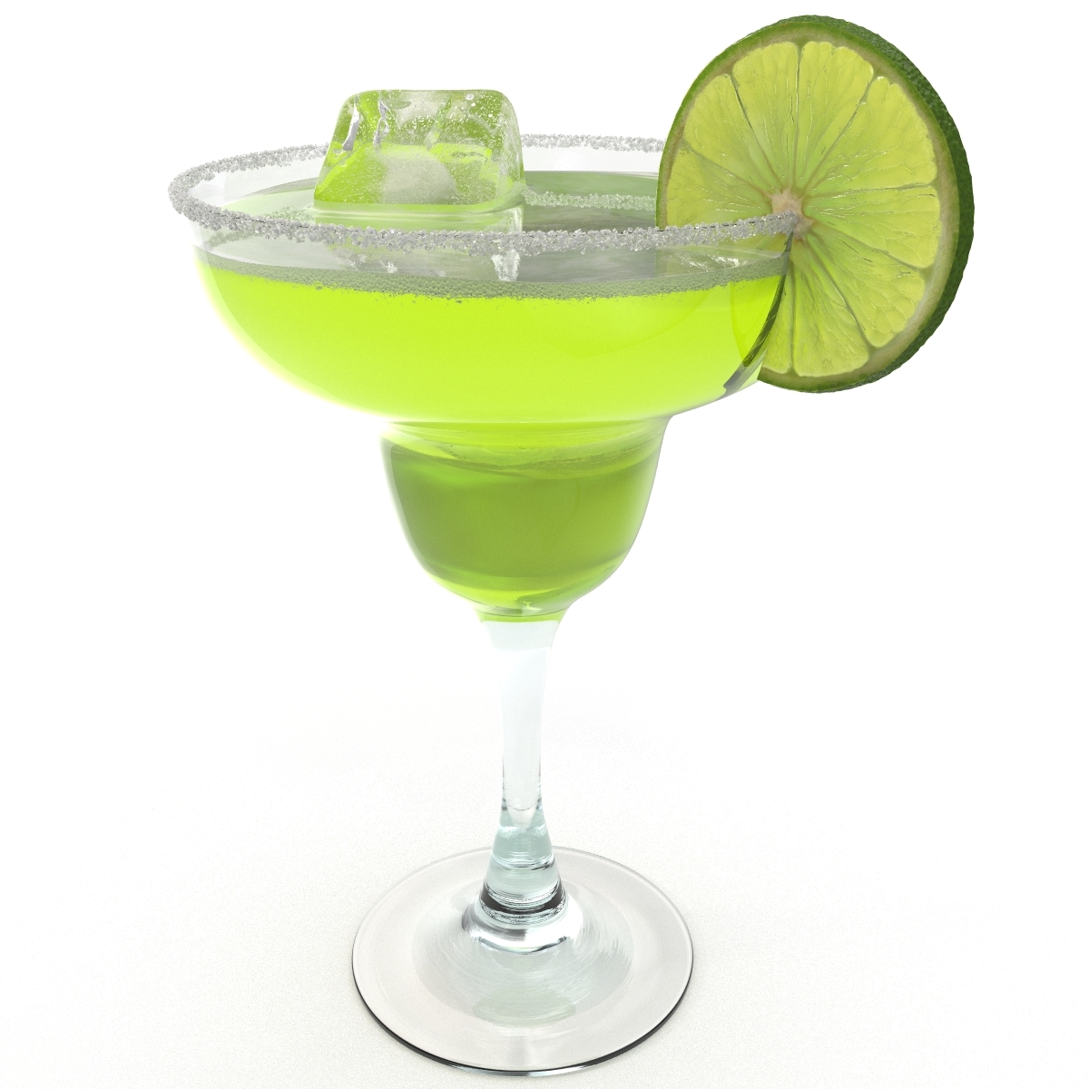 3d model of margarita glass