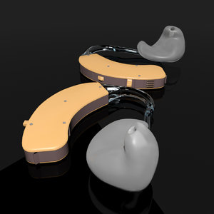 3d model unitron hearing aid
