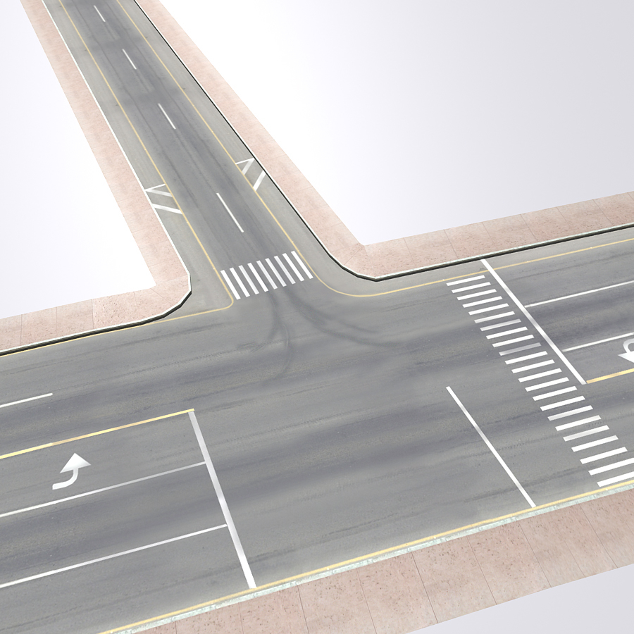 十字路口3d模型