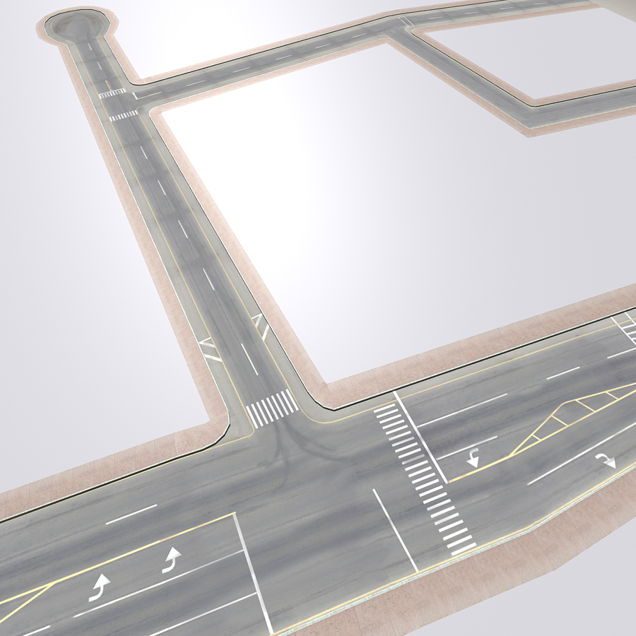 十字路口3d模型