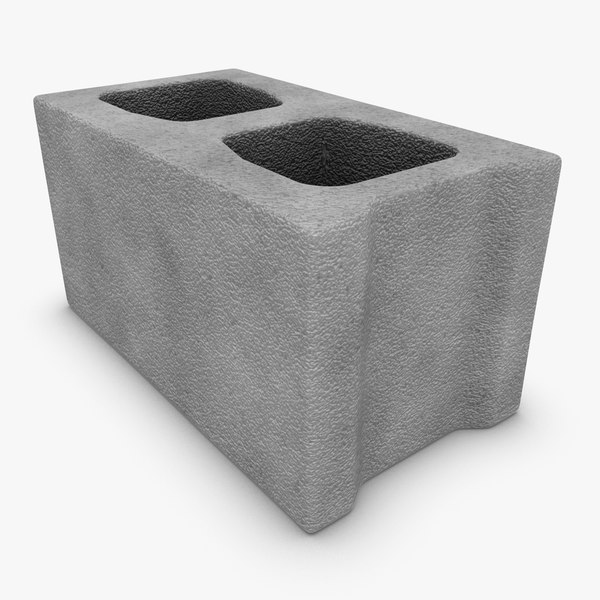 realistic cinder block x