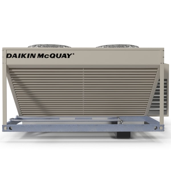 3d rooftop heating cooling unit model