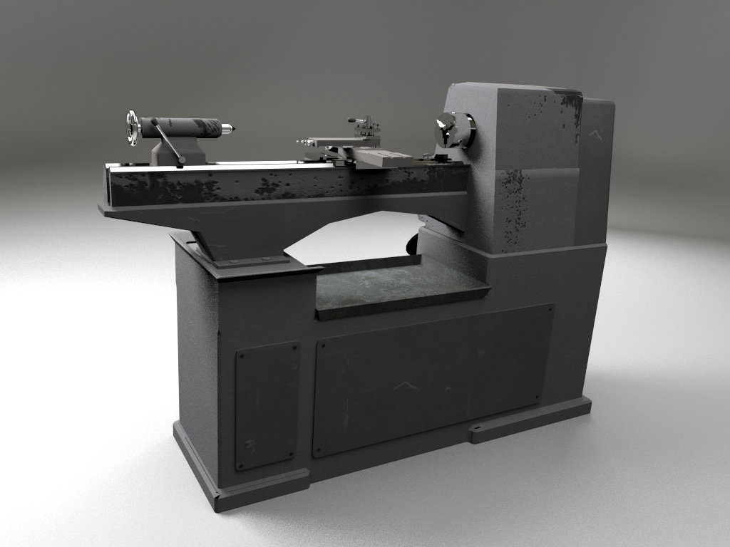 blender lathe machine