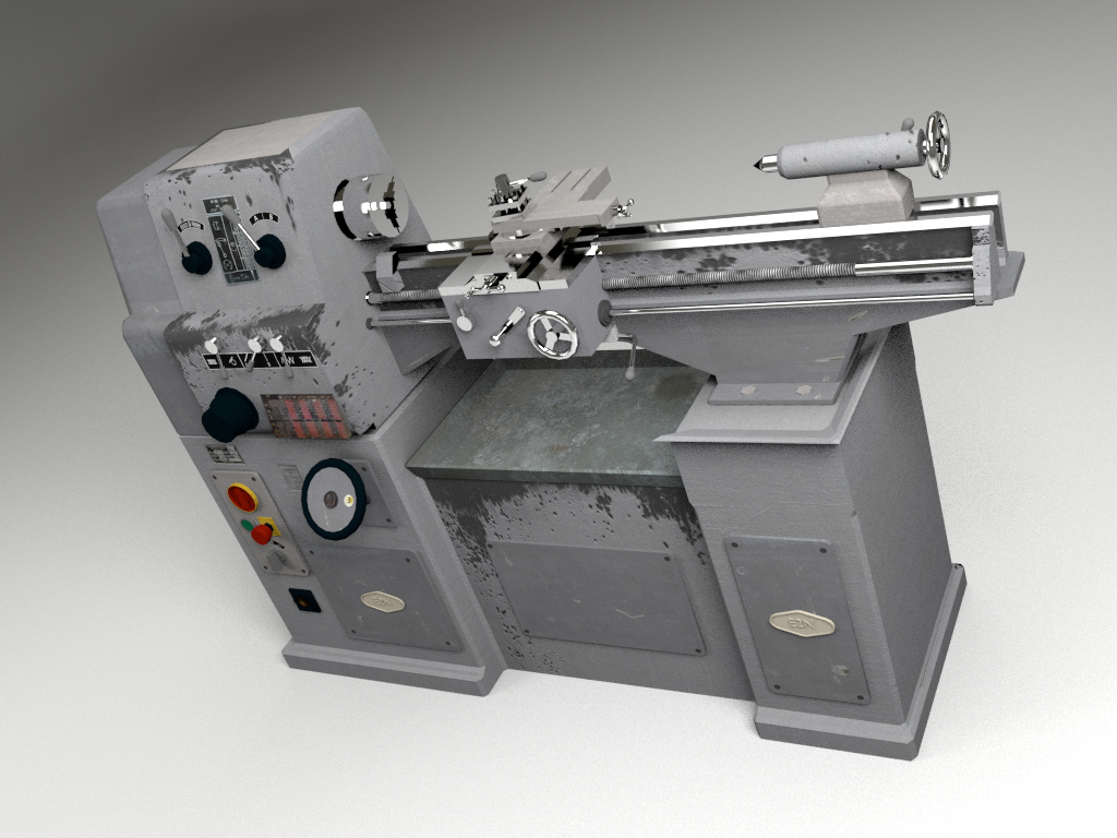 blender lathe machine