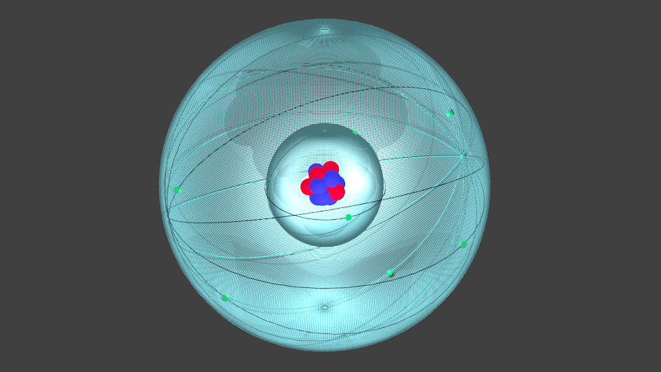 free oxygen atom 3d model
