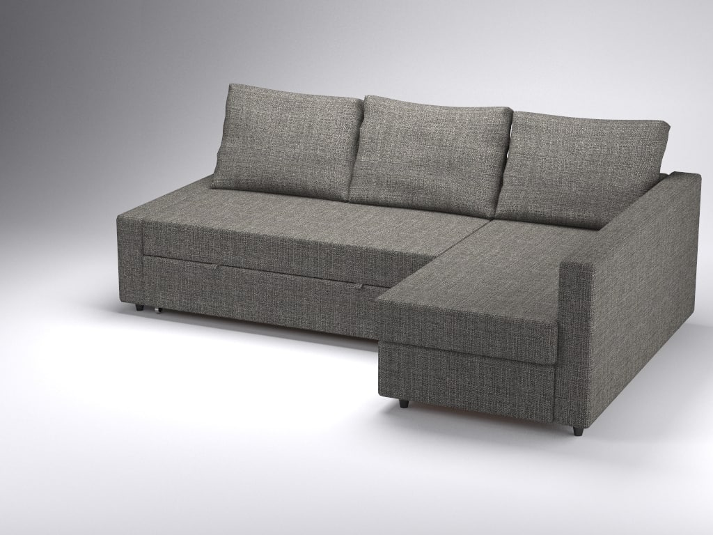 Corner Sofa Bed Friheten Ikea 3d 3ds