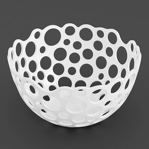 3d perforated bowl