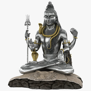 lord shiva statue murudeshwara 3d max