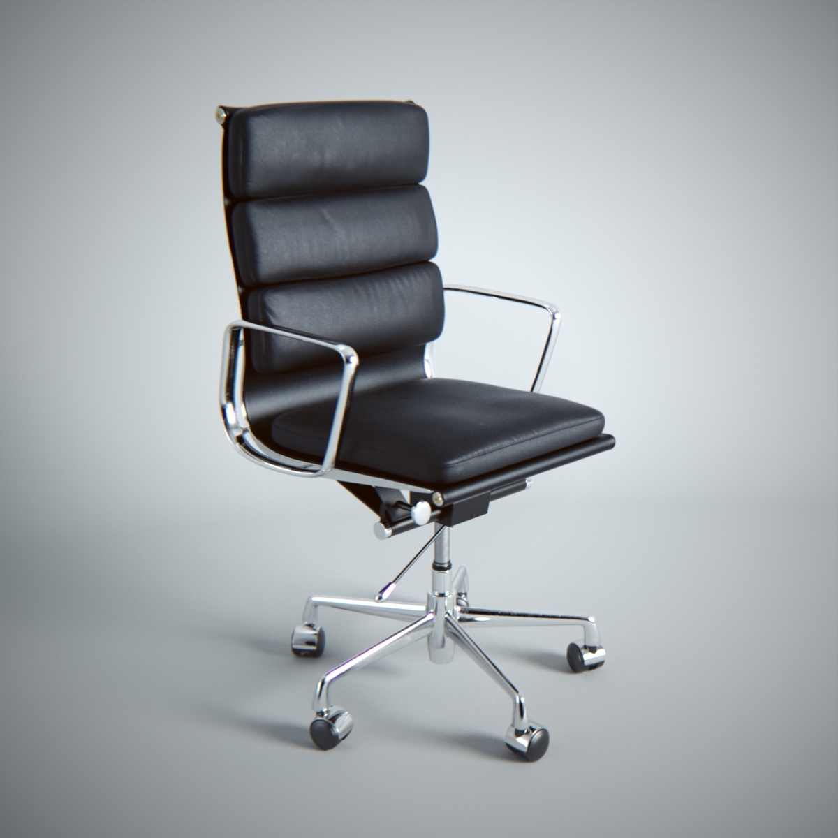 3d Model Eames Soft Pad Executive Chair