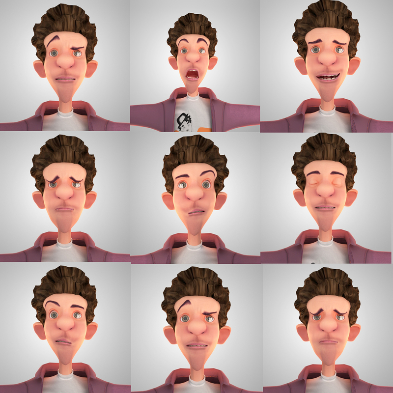 3ds Max Hero Boy Cartoon