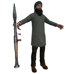 3dsmax taliban terrorist man