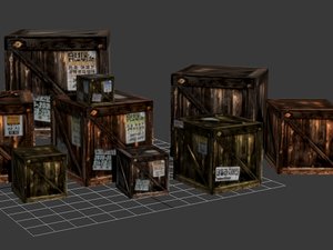 free ready boxes 3d model