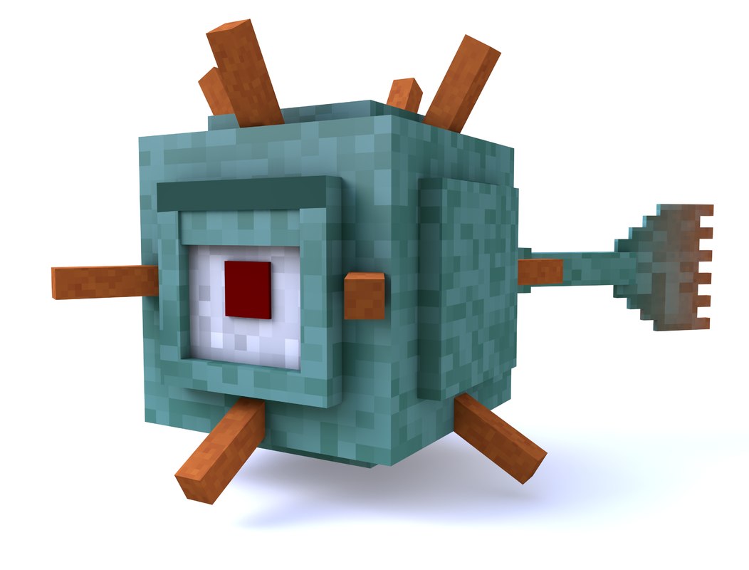 C4d gaurdian mob minecraft