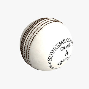 3ds max white cricket ball