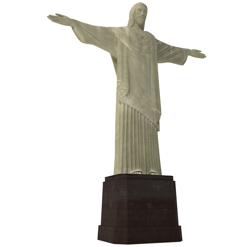 3d model cristo redentor 2