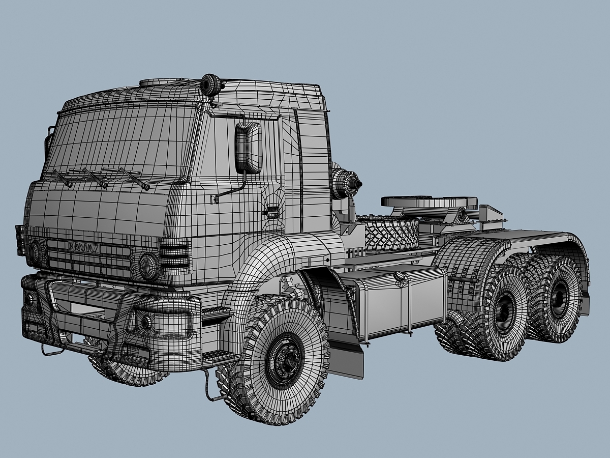 Камаз 3d model