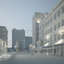 3d model realistic night city