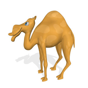 3d cartoon camel