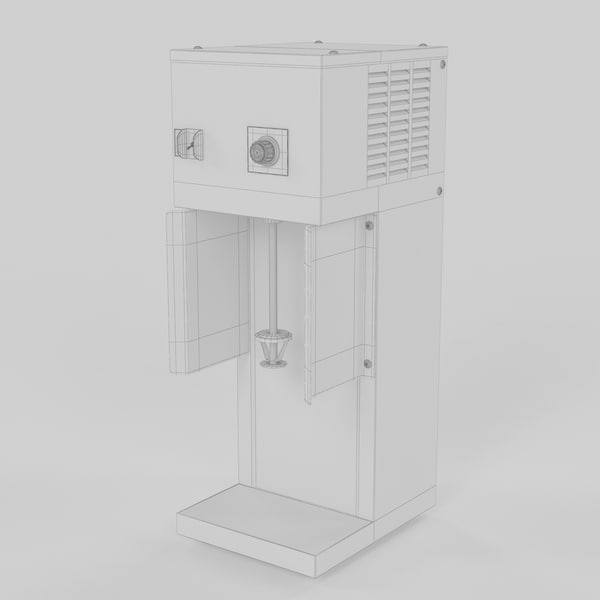 3d set ice cream model
